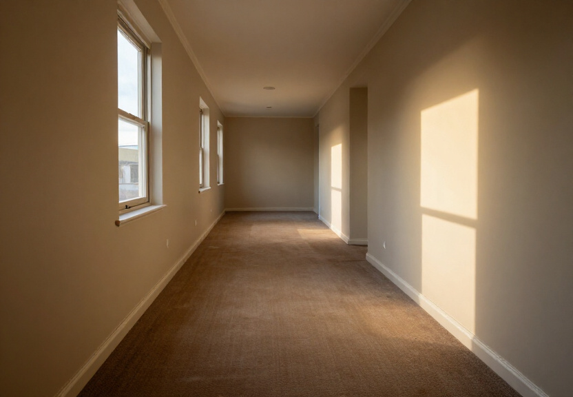 Same living room after water extraction and drying in Redfern